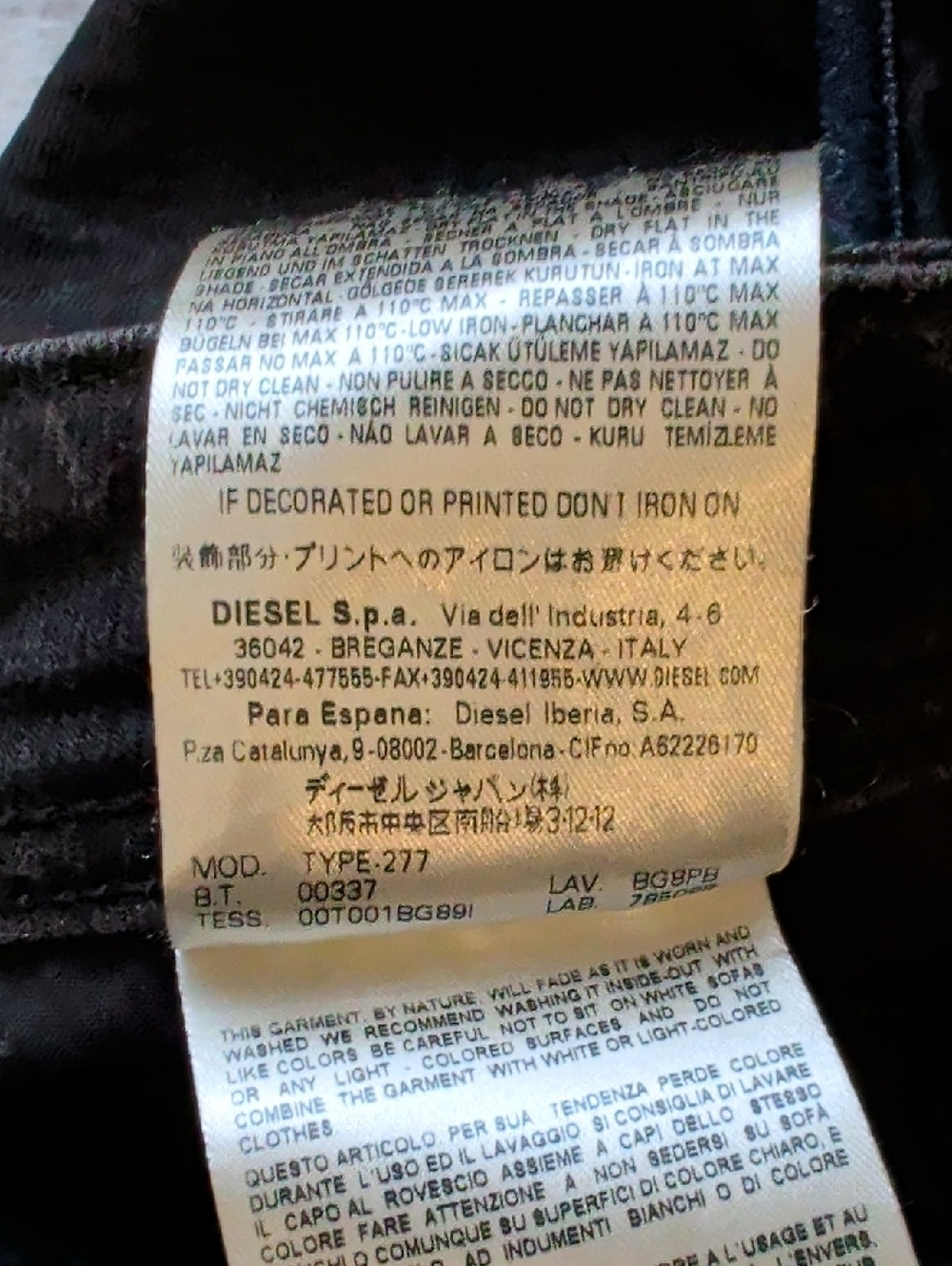 DIESEL Black Gold two-tone skinny jeans with side stripe - size 36 - Picture 14 of 14